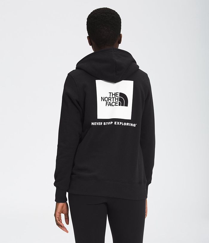 The North Face Box NSE Pullover Womens Hoodie Black 197648-RYA
